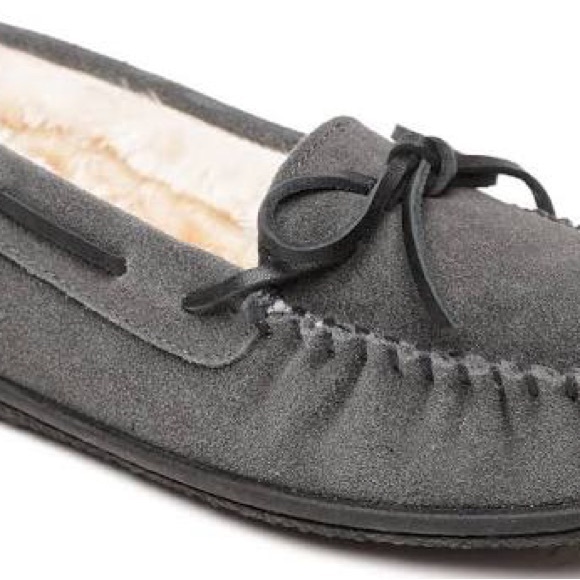 Minnetonka Charcoal Slippers Brand-New no box size 7 - Picture 4 of 11